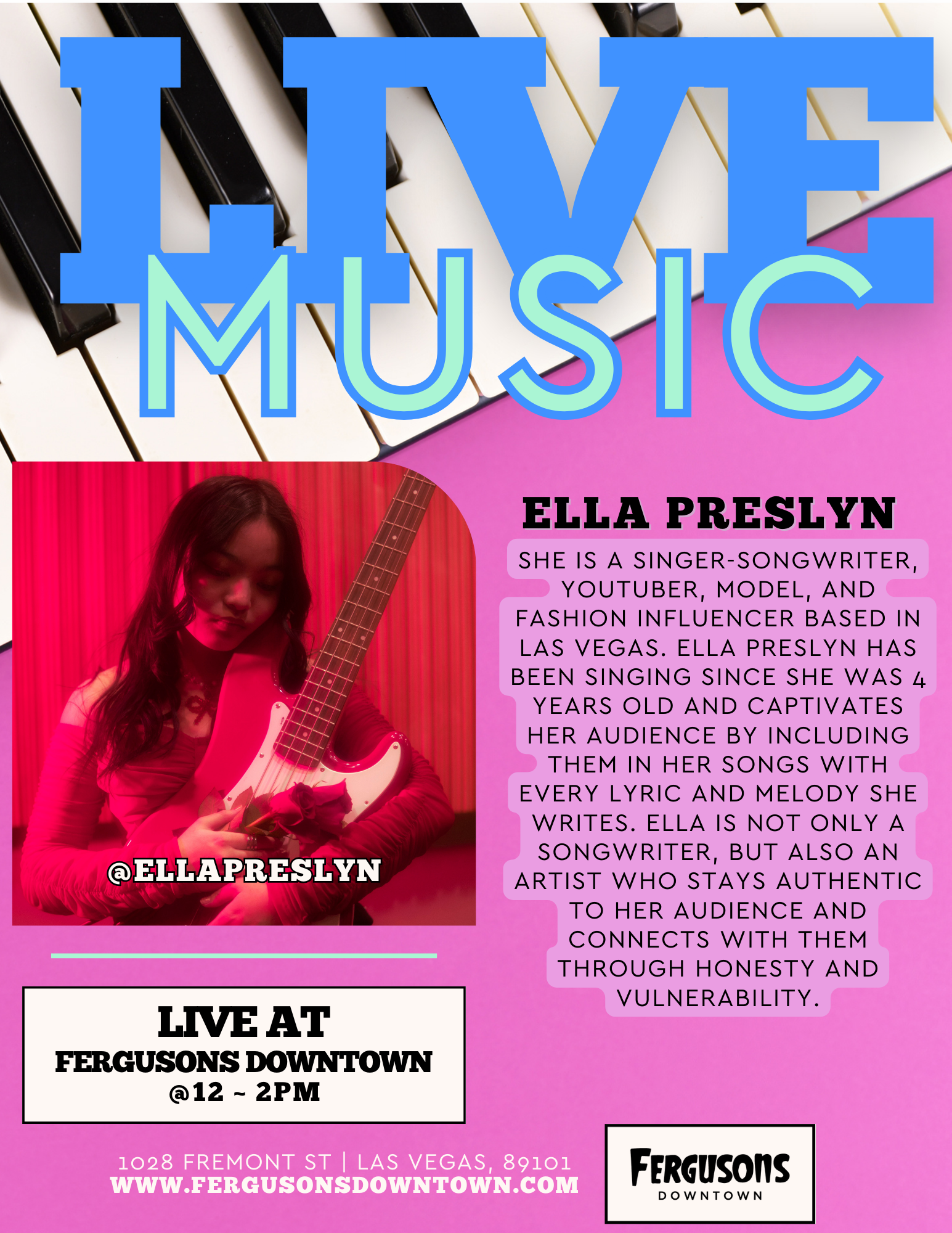 Live Music: Ella Preslyn