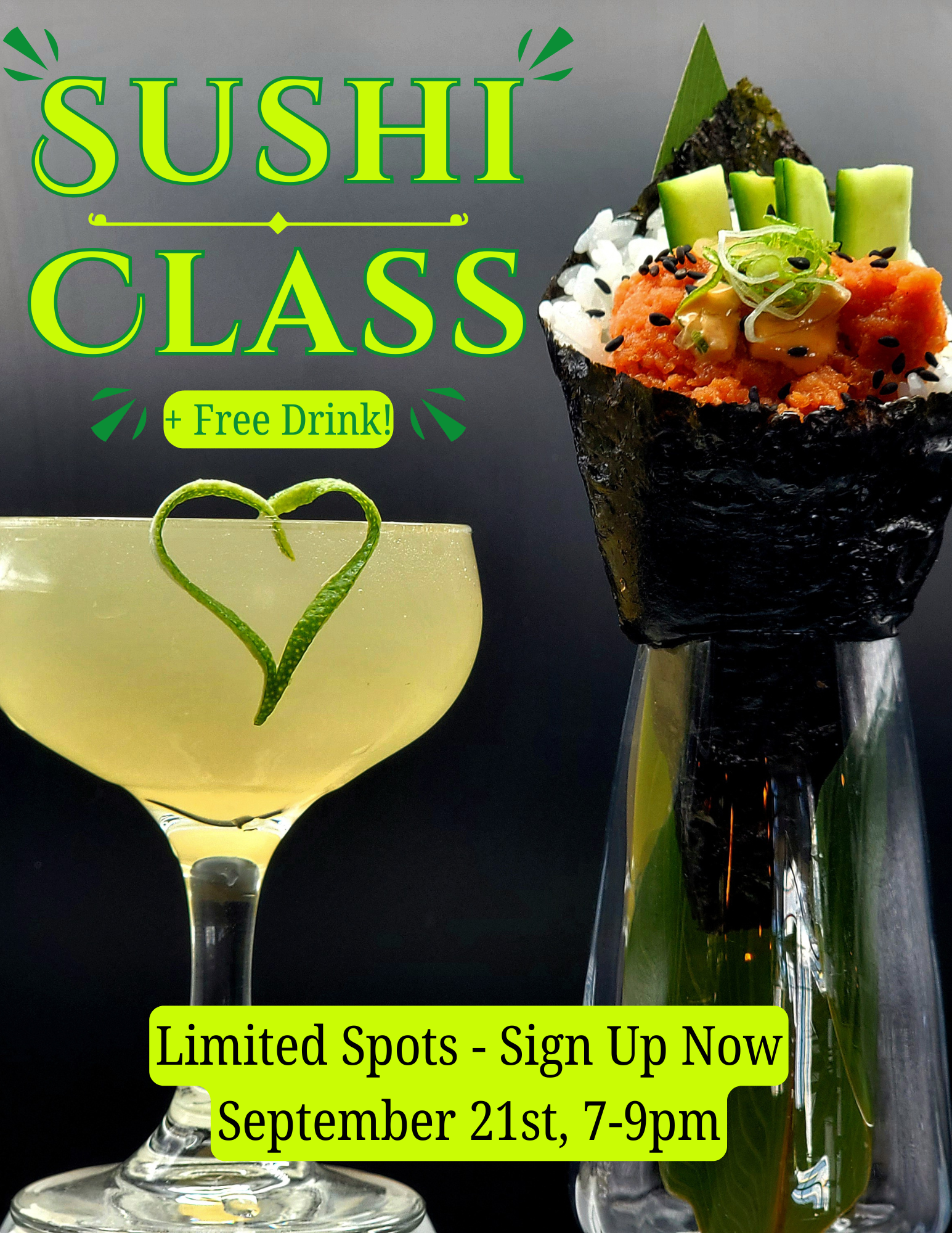 Sushi Handroll Class w/ I Heart Sushi