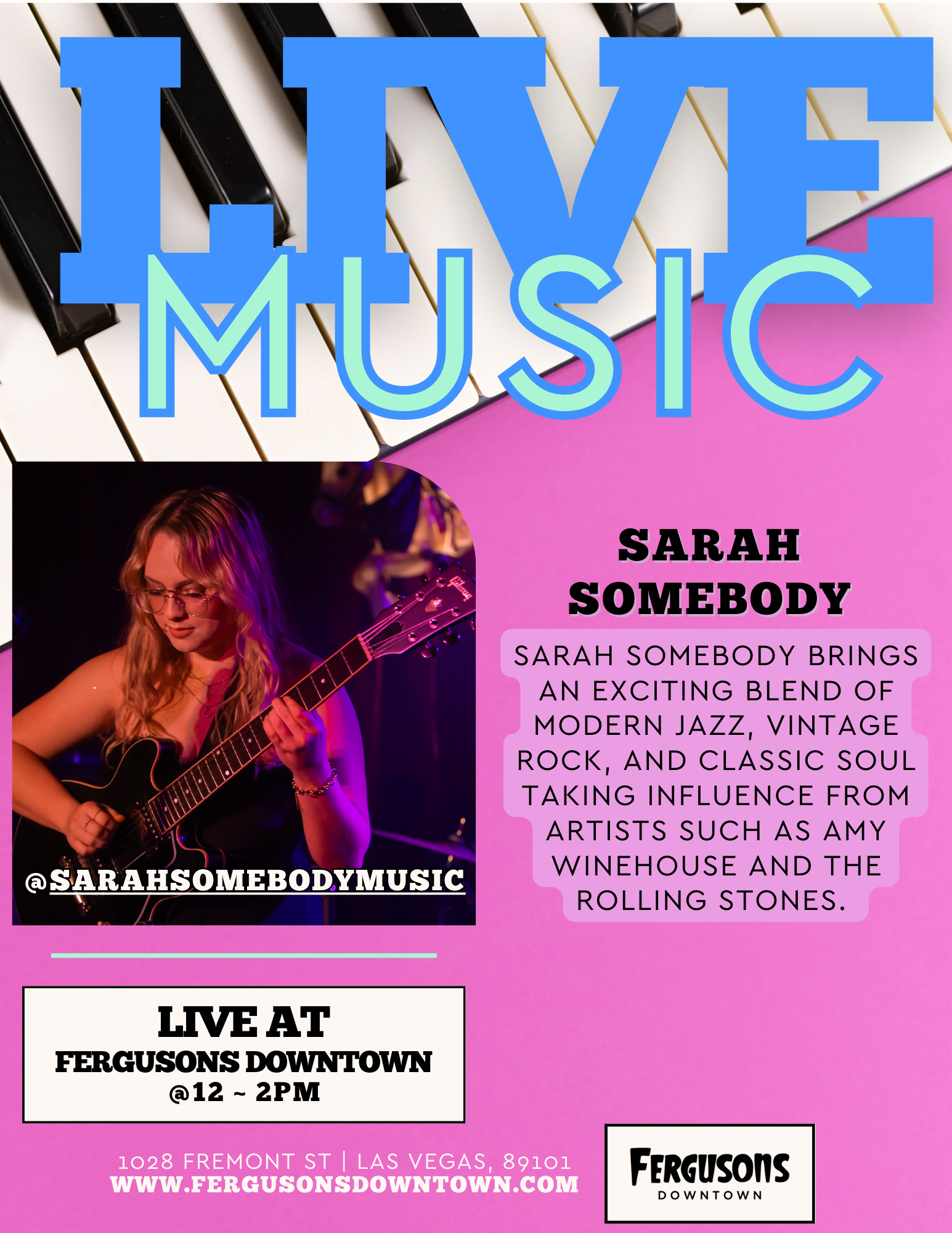 Live Music: Sarah Somebody
