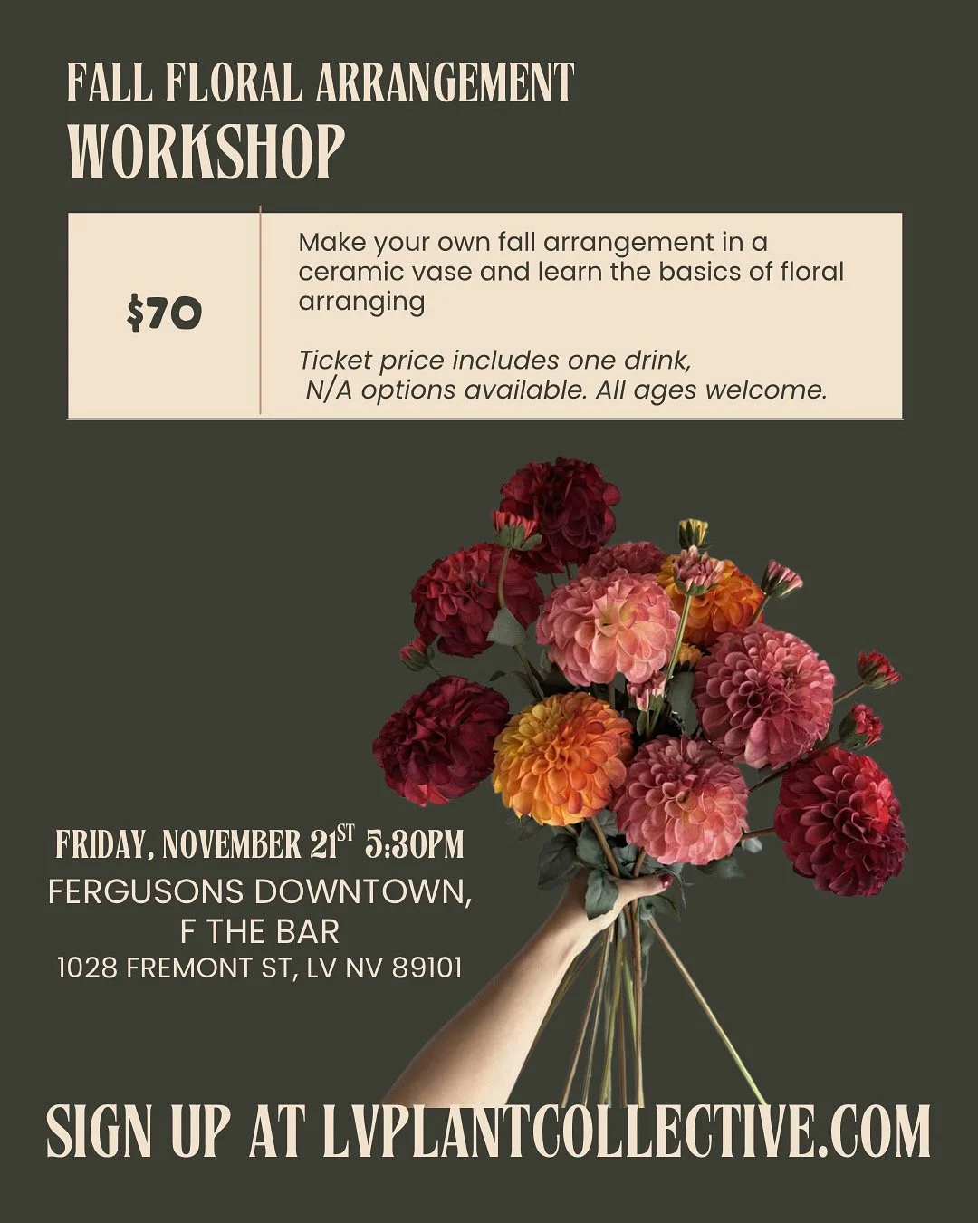 Fall Floral Arrangement Workshop