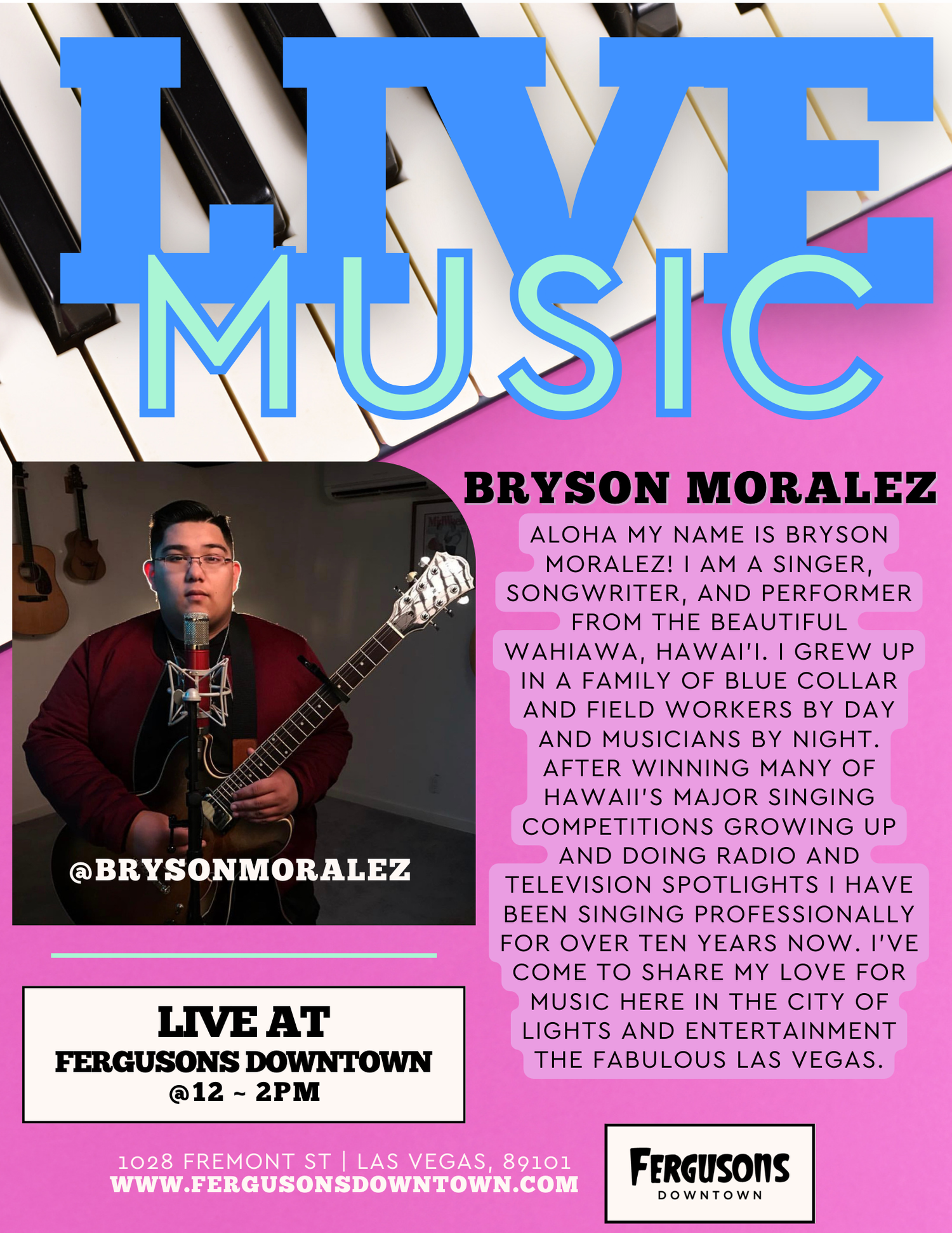 Live Music: Bryson Moralez