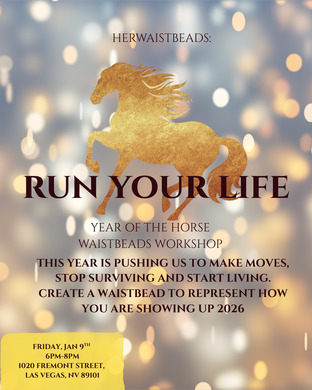 Herwaistbeads: Run Your Life