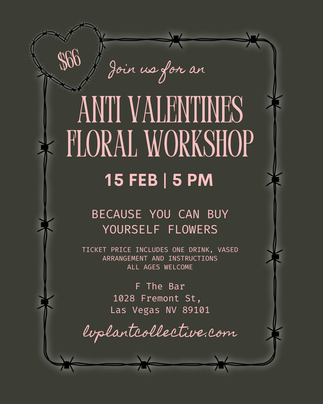Anti Valentines Floral Workshop
