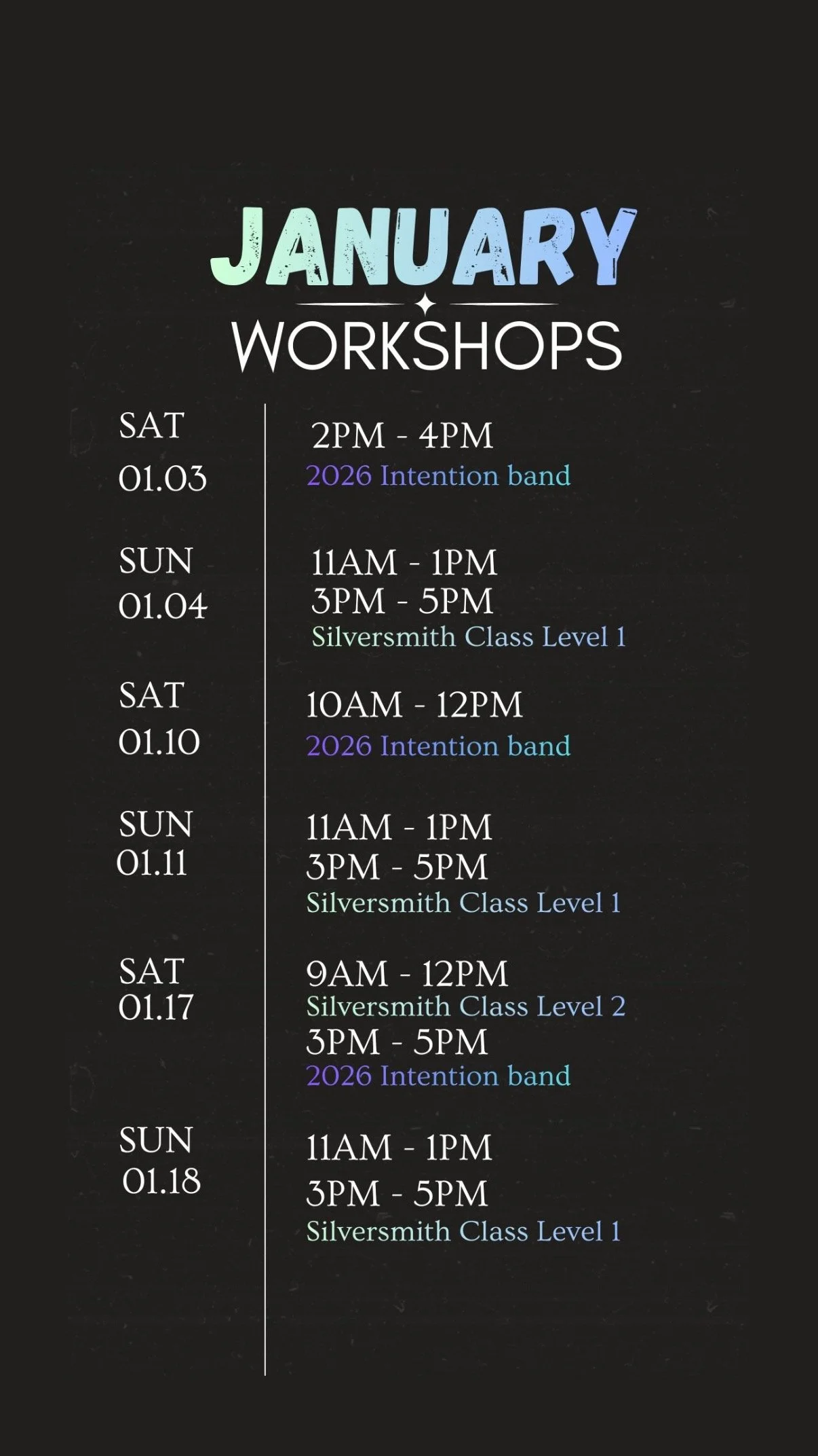 Nikdreamer: Silversmith Workshops