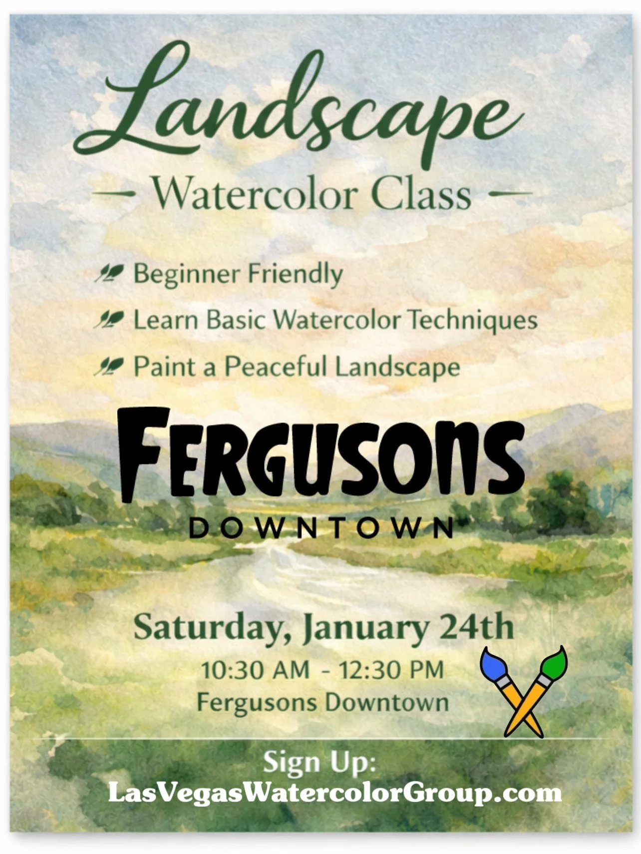 Landscape Watercolor Class