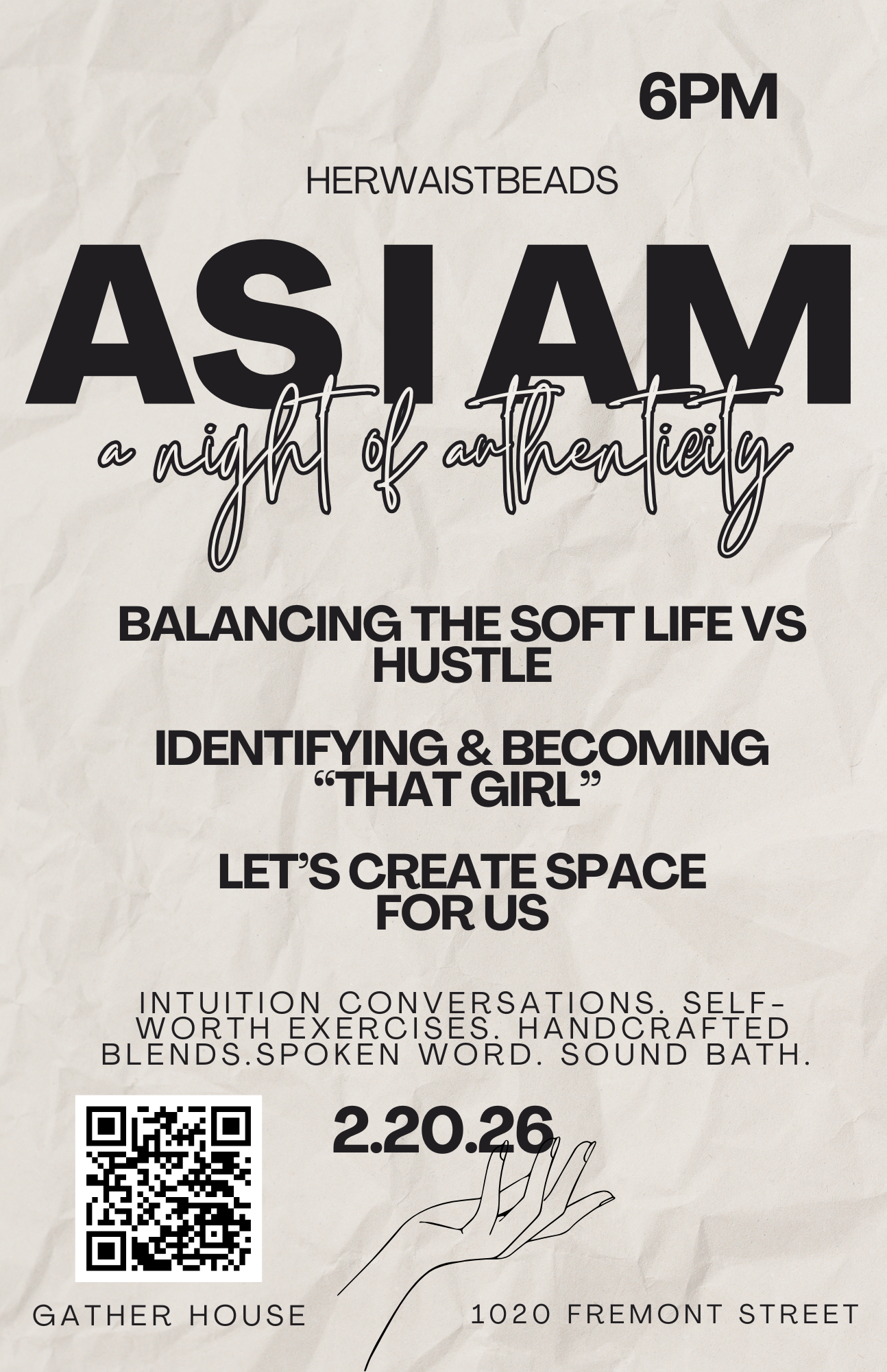 Herwaistbeads: As I Am - A Night of Authenticity