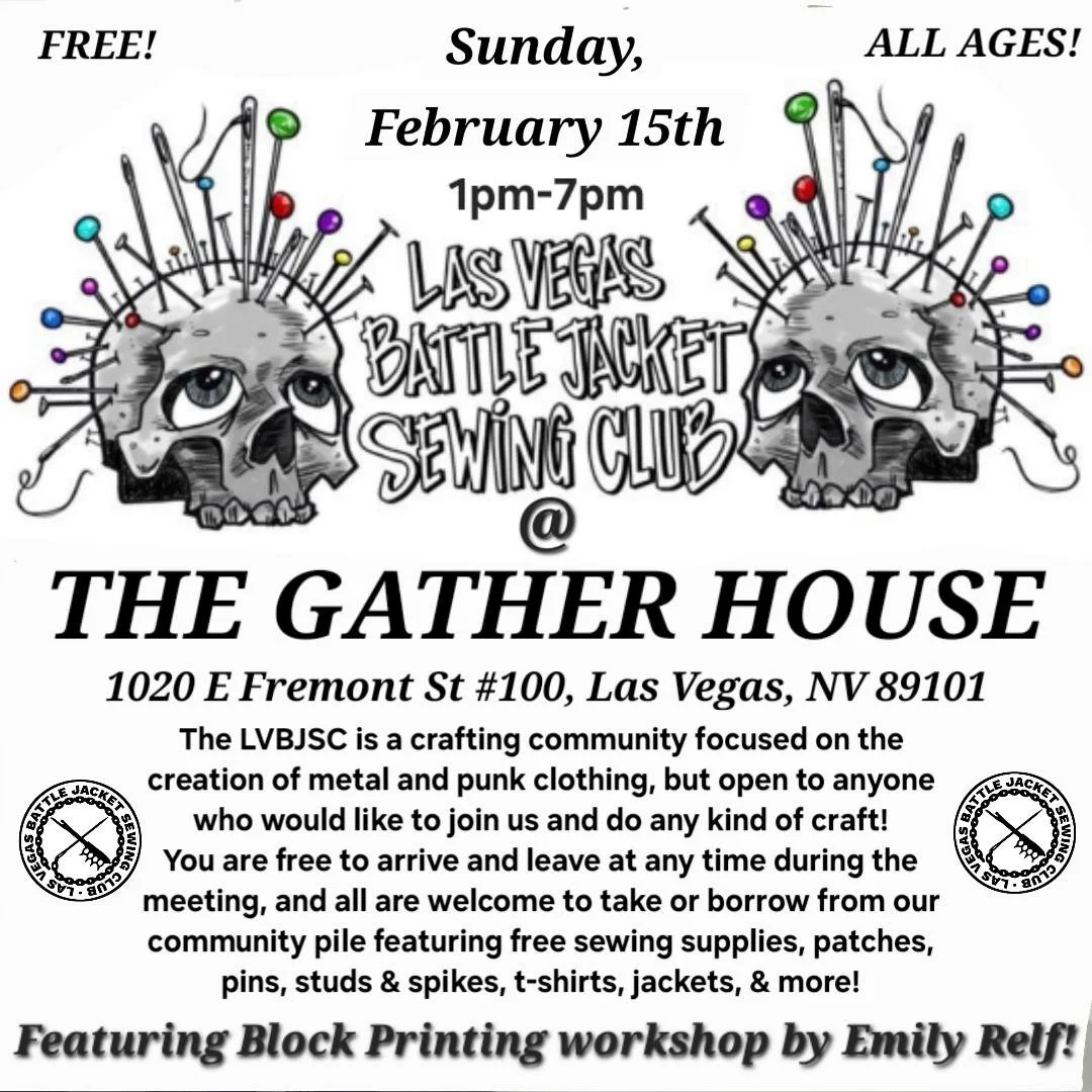 Art with Ms. R: Las Vegas Battle Jacket Sewing Club