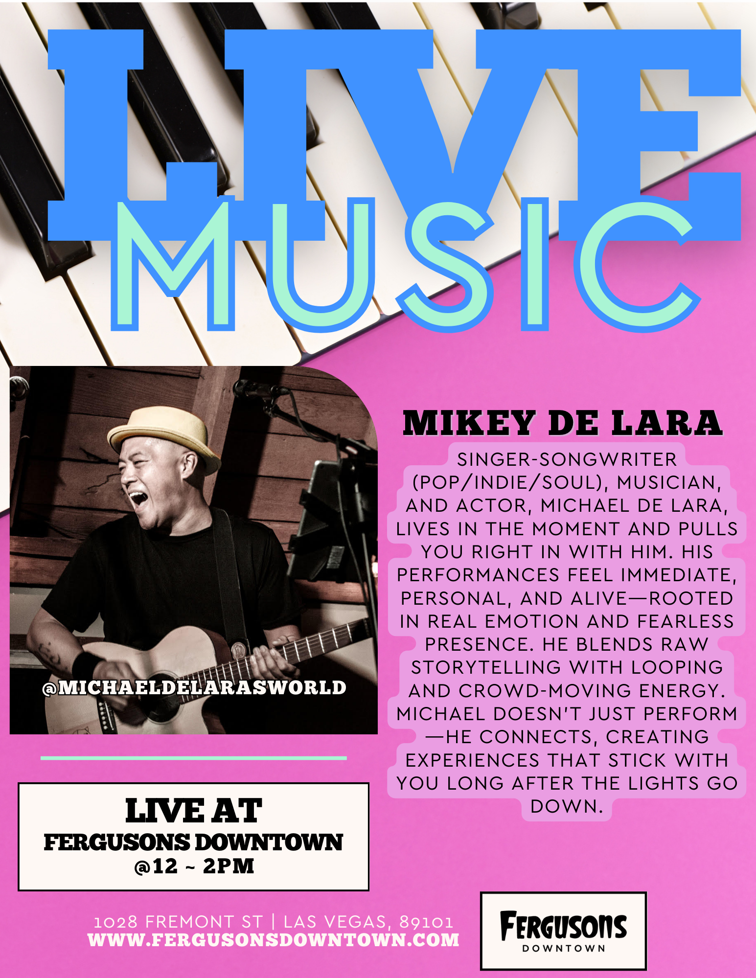 Live Music: Mikey de Lara