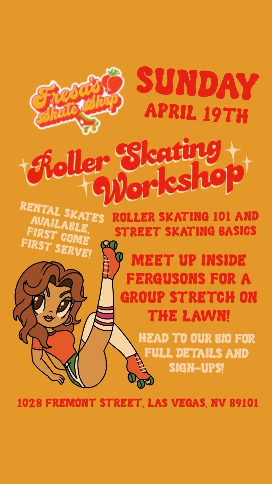 Fresa’s Skate Shop: Roller Skating Workshop