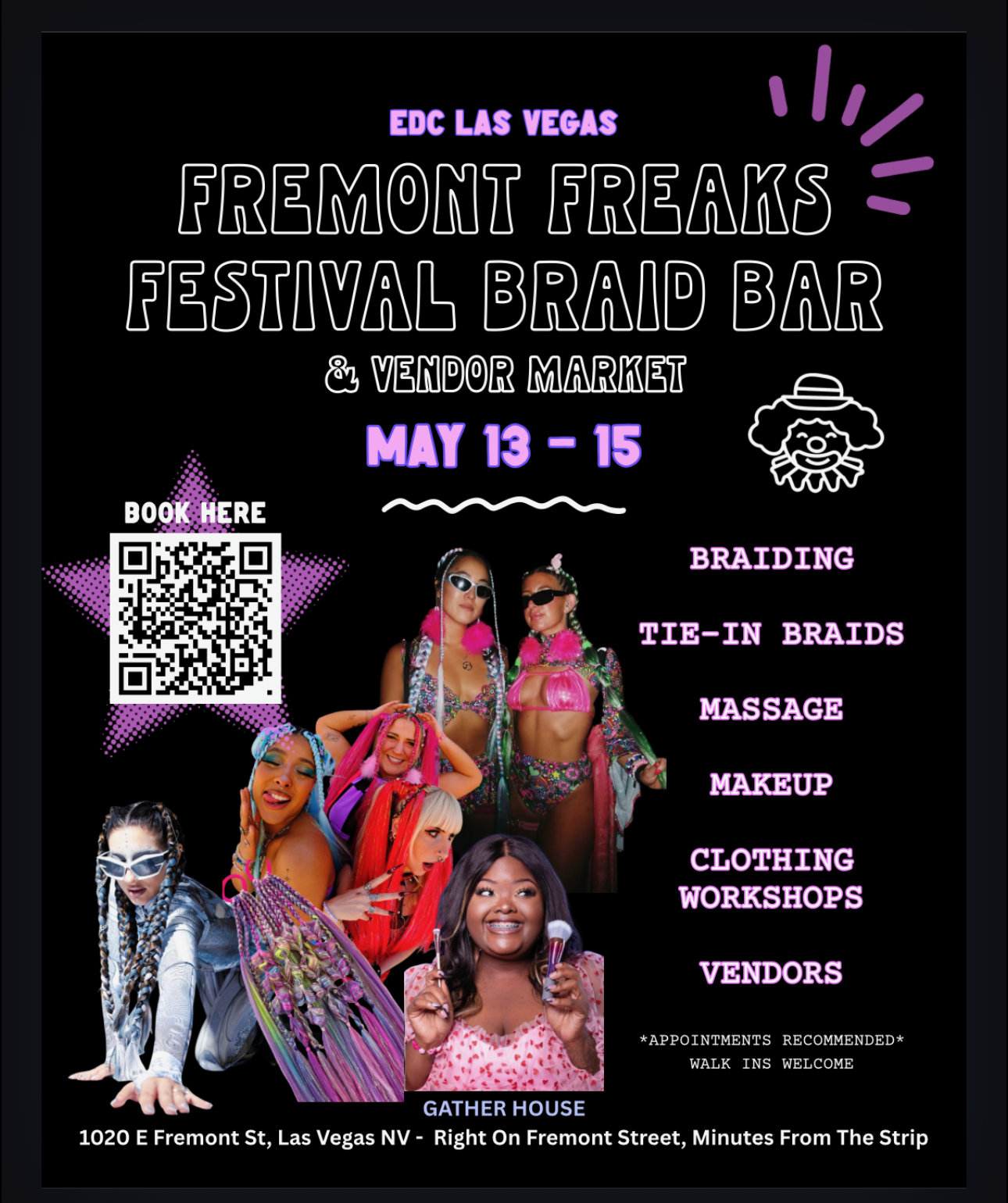 Pinup Ally: Fremont Freaks Festival Braid Bar