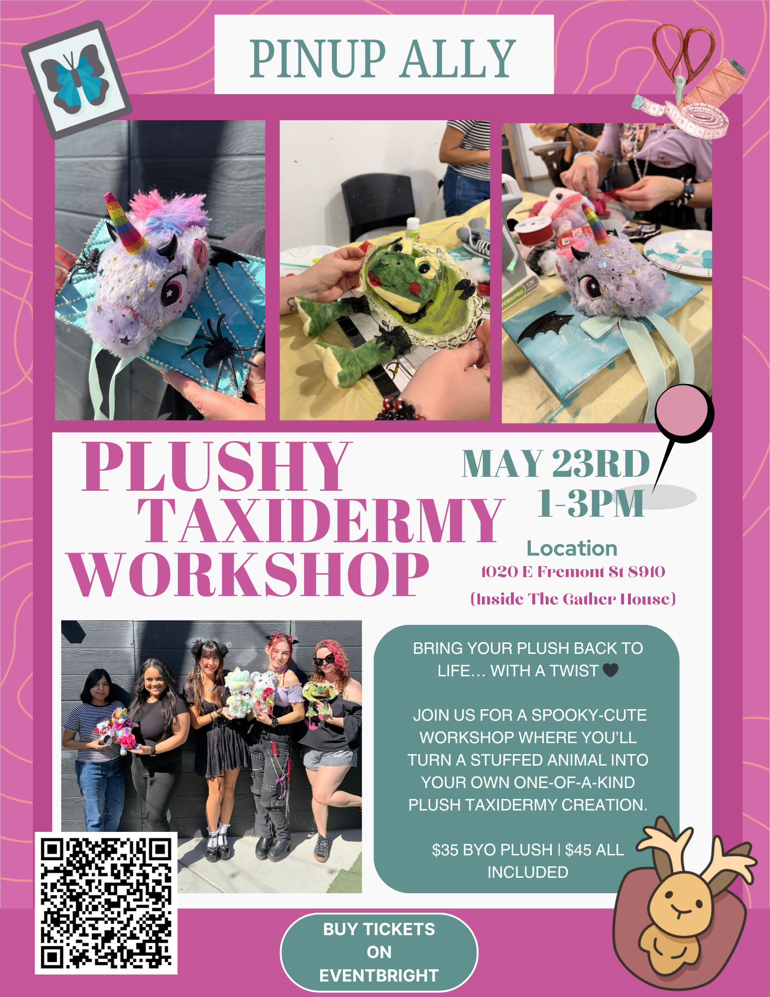 Pinup Ally: Plushy Taxidermy Workshop