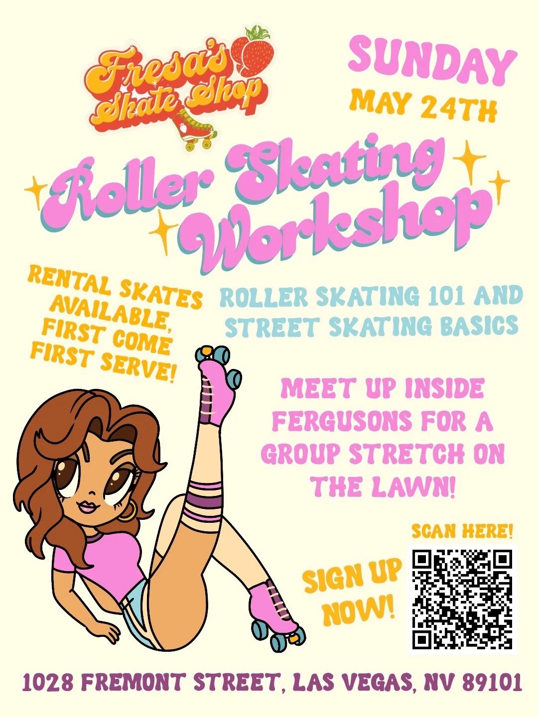 Fresa’s Skate Shop Roller Skating Workshop