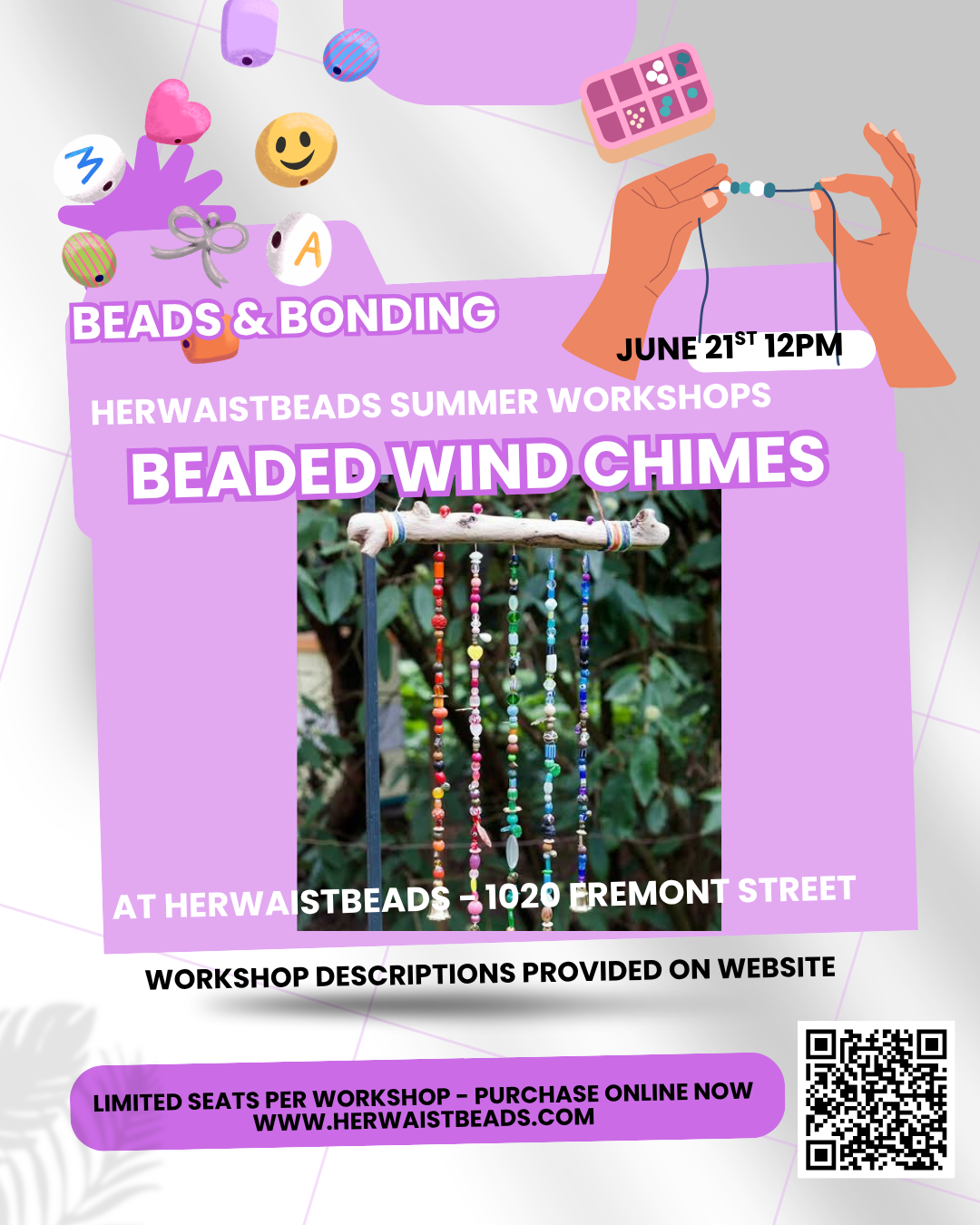 HerWaistBeads: Beaded Wind Chimes