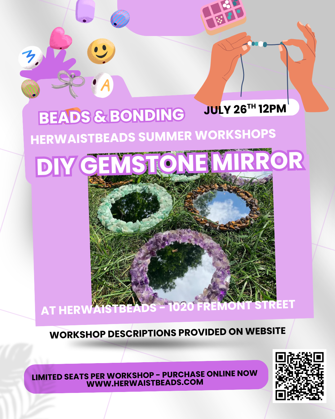 HerWaistBeads: DIY Gemstone Mirror