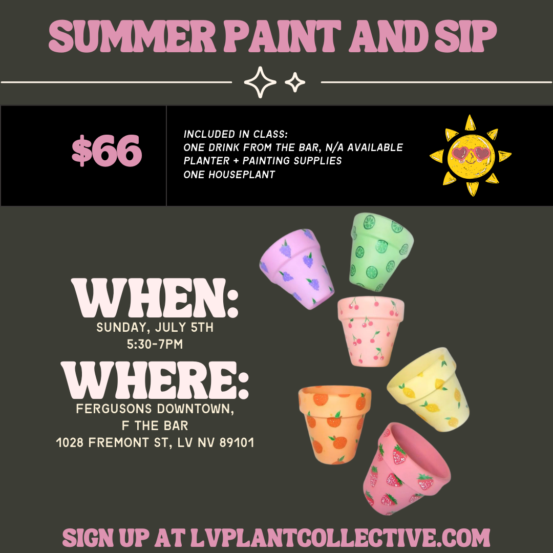 LV Plant Collective: Summer Paint &amp; Sip