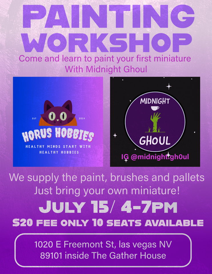 Horus Hobbies x Midnight Ghoul: Painting Workshop
