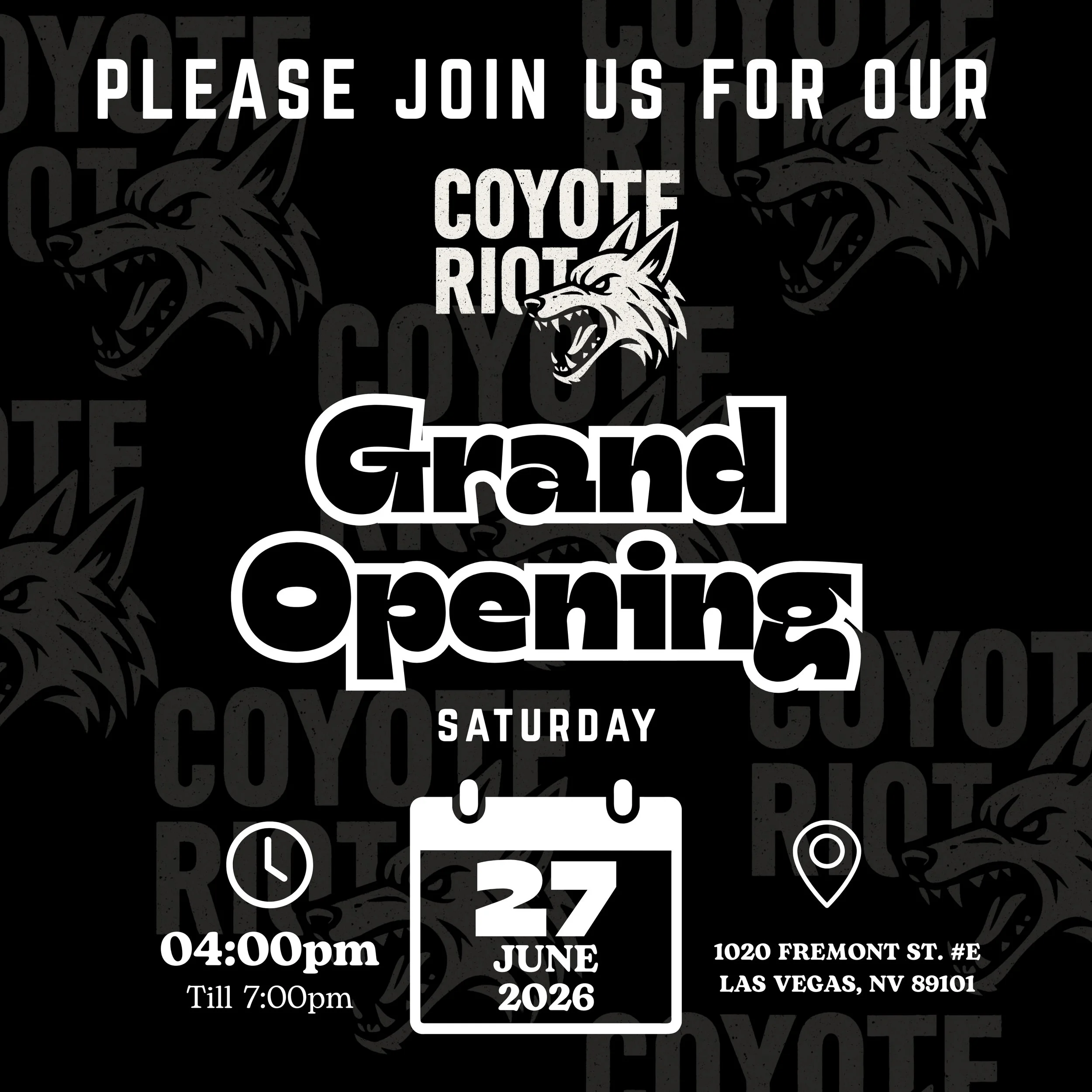 Coyote Riot Grand Opening