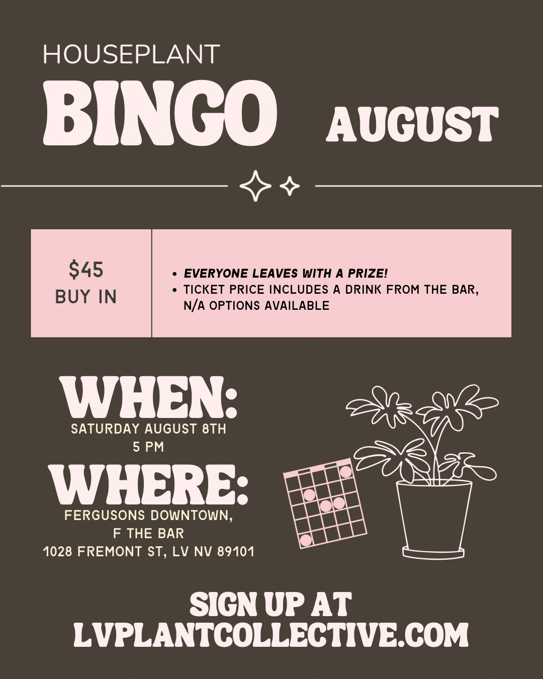 LV Plant: Houseplant Bingo