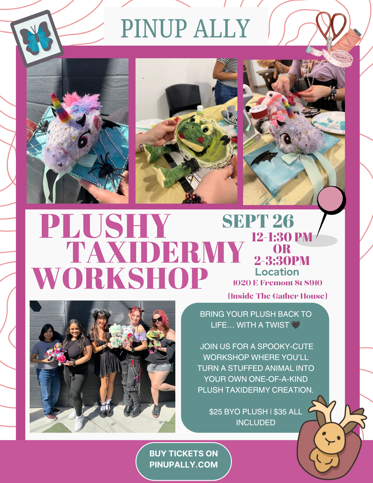 Pinup Ally: Plushy Taxidermy Workshop