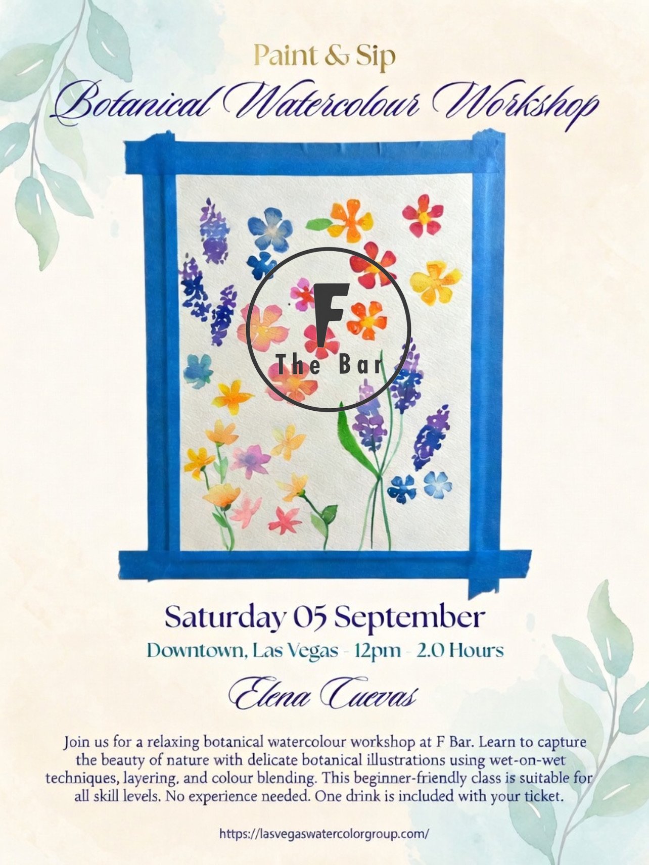 Las Vegas Watercolor Group: Botanical Watercolour Workshop