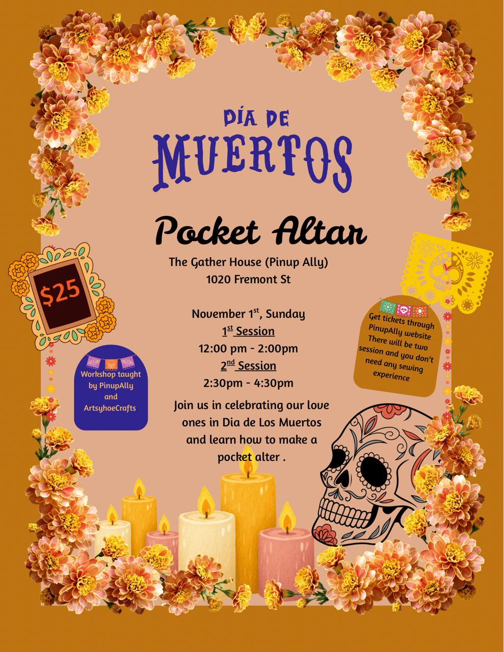 Pinup Ally: Dia De Muertos - Pocket Alter