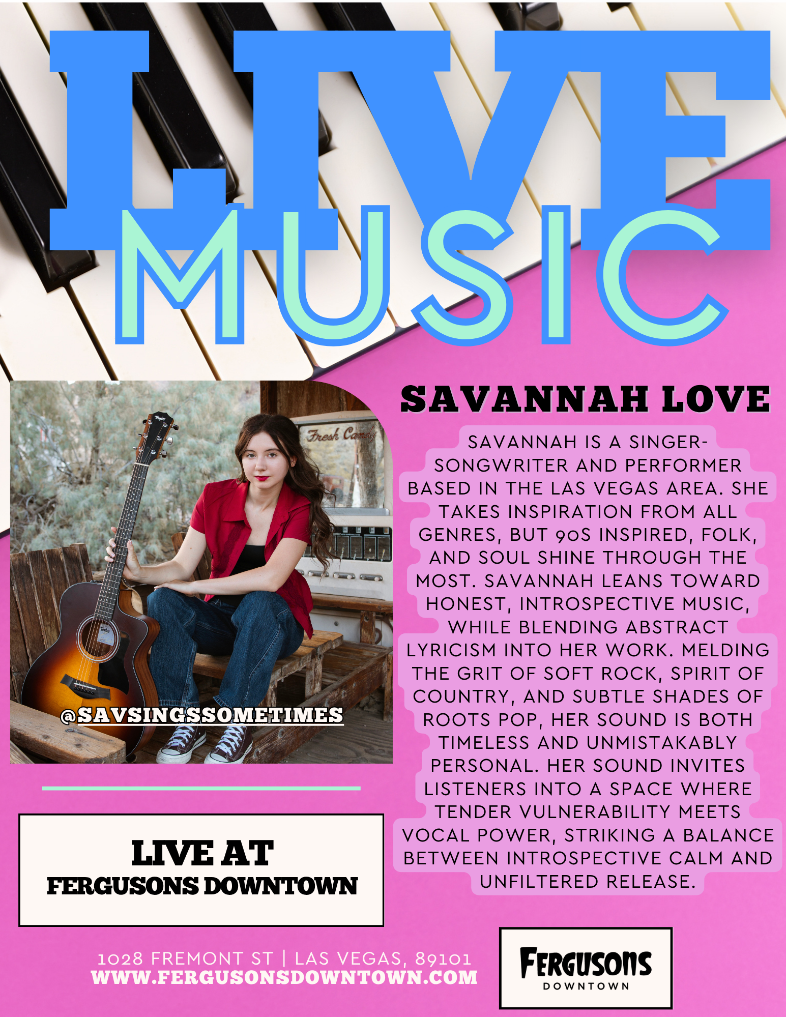 Live Music: Savannah Love