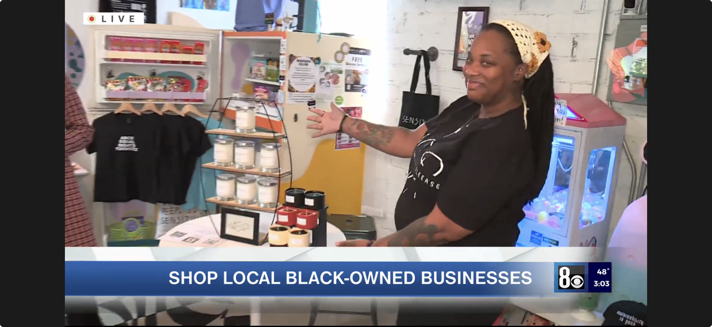 2/19/26 - Shop Local Black Owned Businesses: Tofu Tees & Moore Candles Pleease