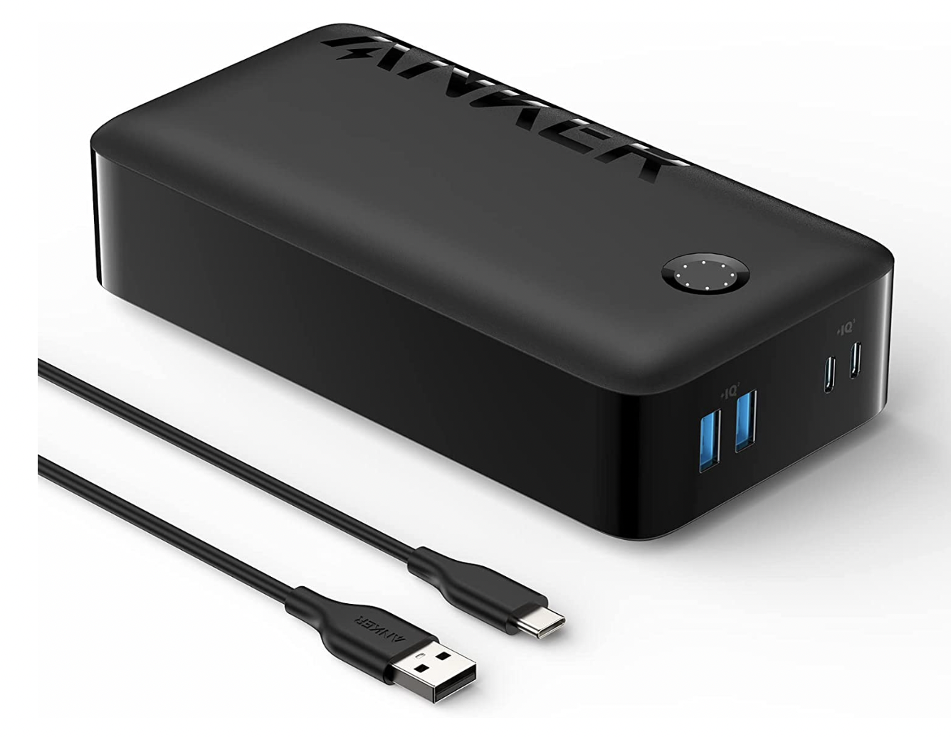 Anker Power Bank, 347 Portable Charger (PowerCore 40K), 40,000mAh Battery Pack with USB-C High-Speed Charging, For iPhone 13 / Pro/Pro Max/mini, Samsung Galaxy, iPad, AirPods, and More