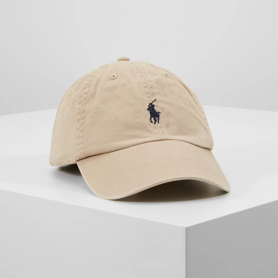 Polo Ralph Lauren logo baseball cap in beige