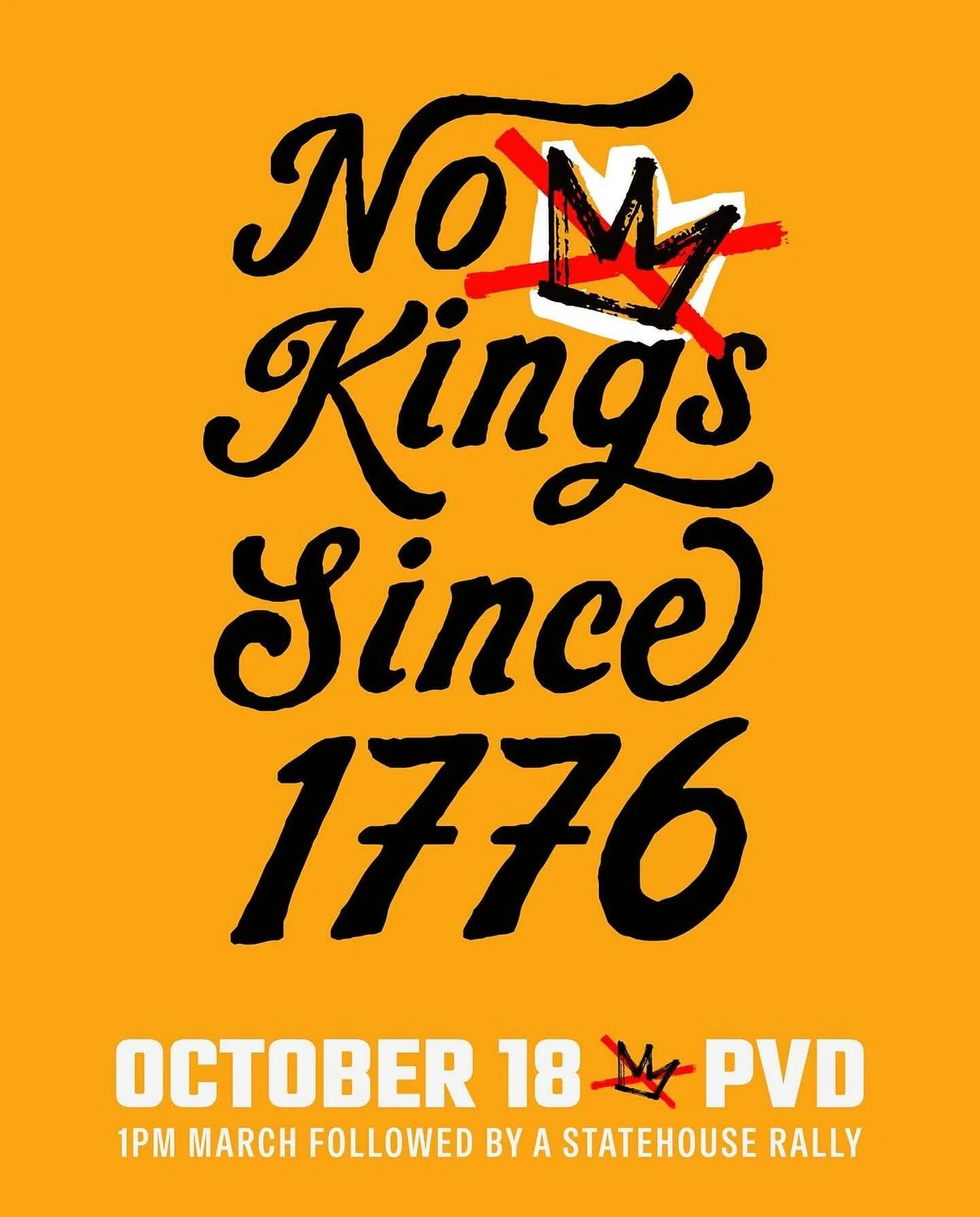 We’ll be downtown tomorrow for the No Kings rally with a few thousand of our closest friends. Hope to see Rhode Island turn out!