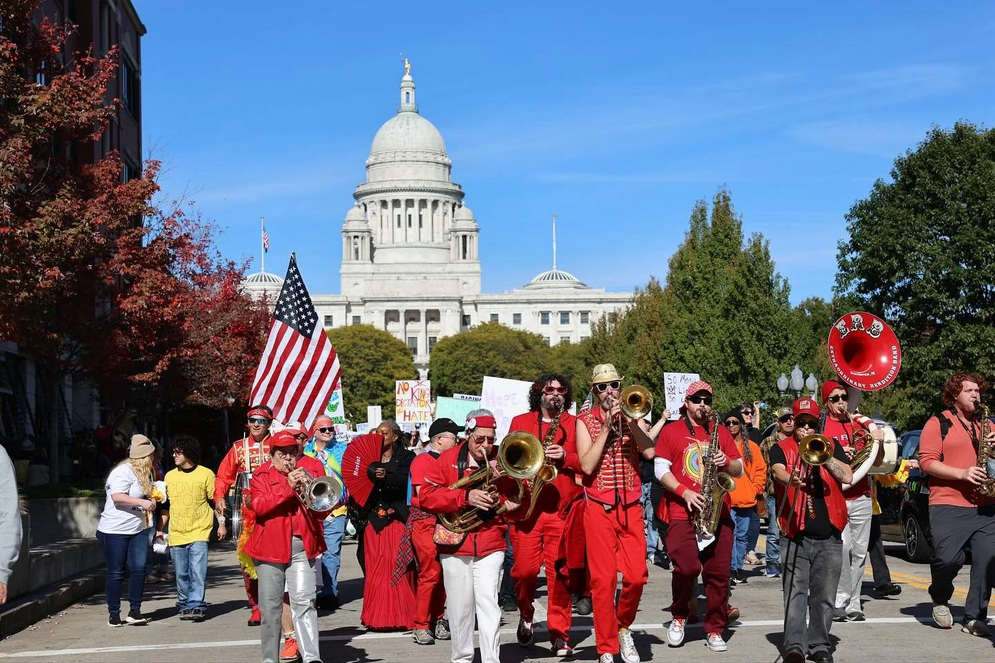 More great images from Saturday’s #nokings march through Providence. What an amazing outpouring of love, and a shared belief that by joining together we truly can effect change.