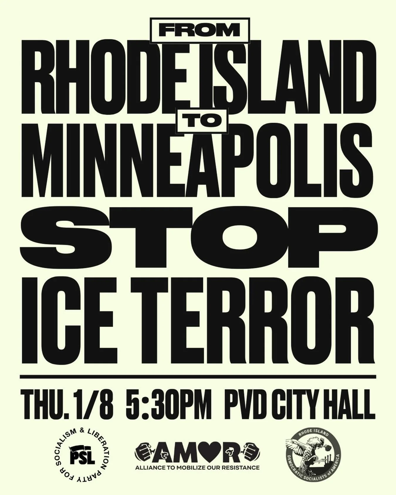 Rhode Island, hope to see you downtown TODAY!