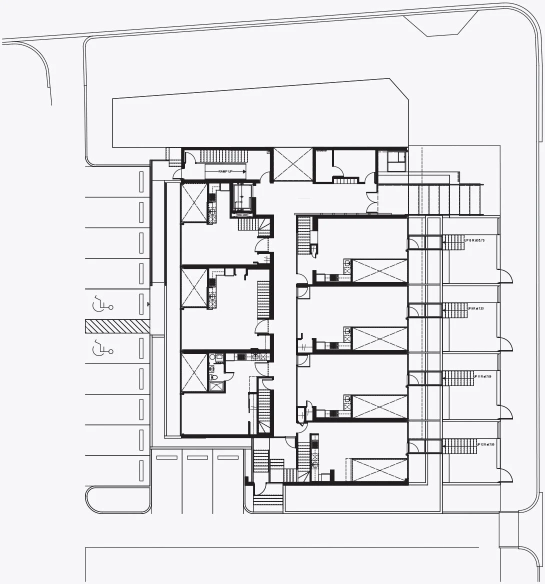 A top plan drawing of The Lacey