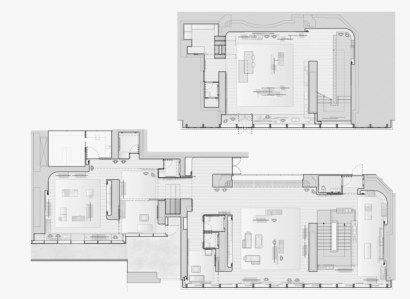 Top plan drawing of the 1436 Flagship Store