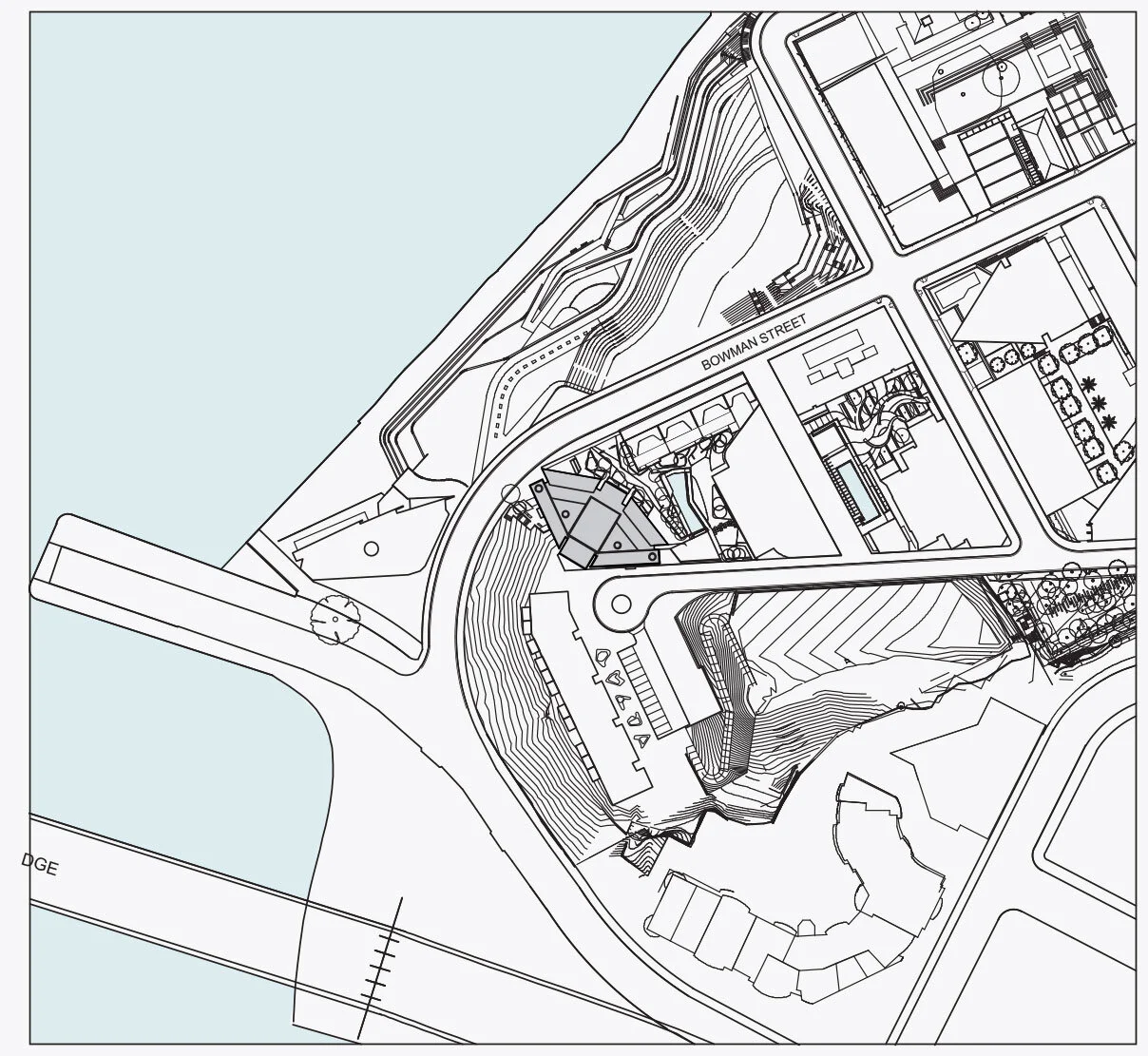 Silk Apartments top view terrain drawing plan