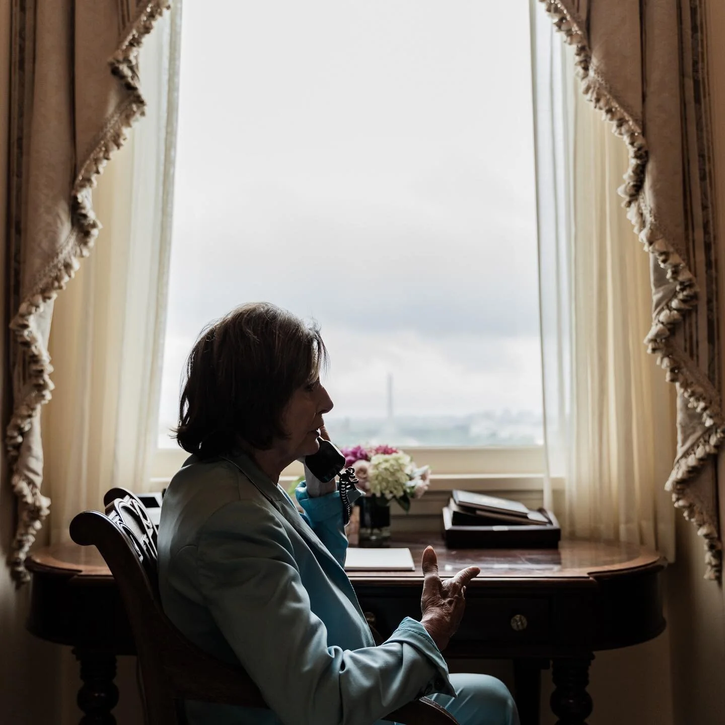 Madam Speaker has a phone call with Israeli Foreign Minister Yair Lapid to congratulate him on his new position and the new government.