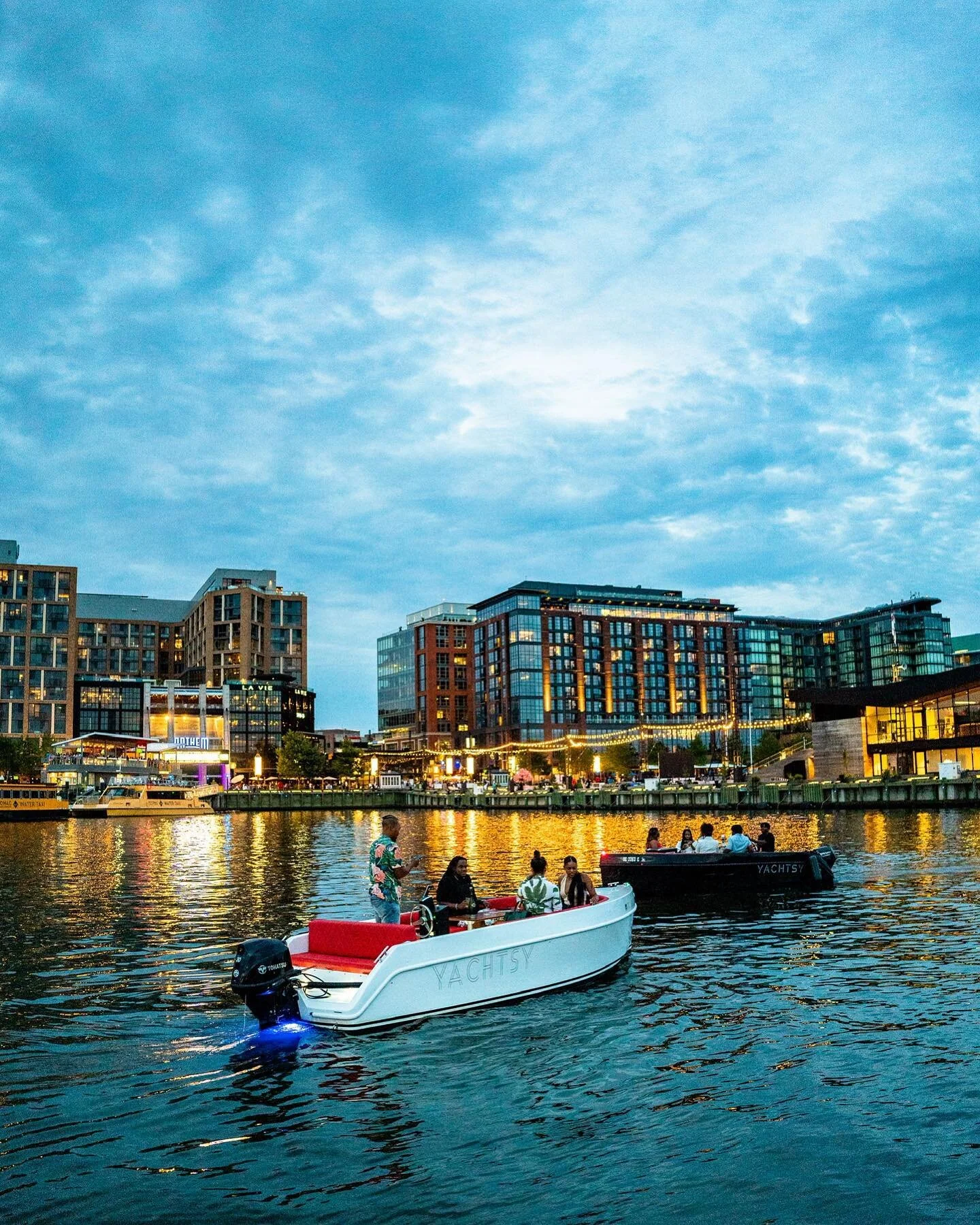 An evening on the water: with @YachtsyDC.