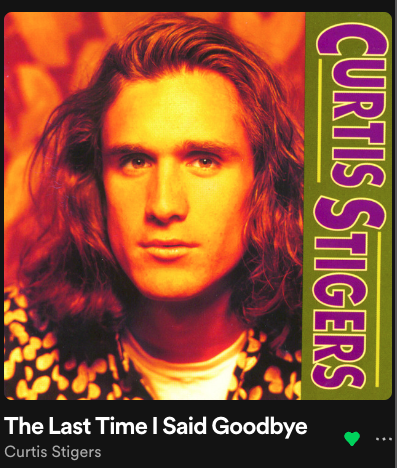 "The Last Time I Said Goodbye" - Curtis Stigers (Clive Davis signing) (BMG)