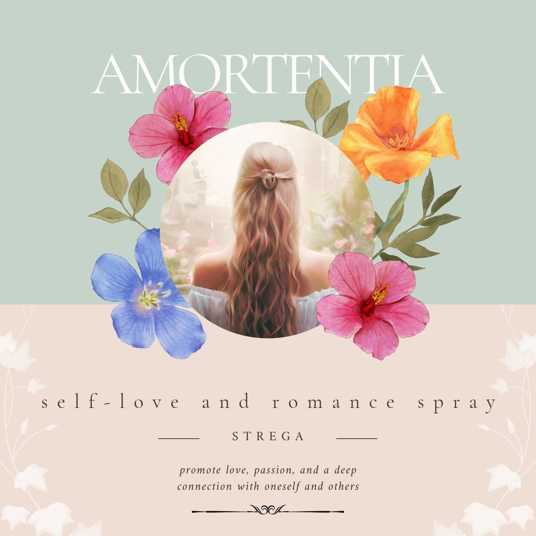 Amortentia, the mesmerizing potion crafted to ignite love, passion, and a profound connection with oneself and others.  Infused with a meticulously curated blend of magical ingredients, Amortentia is more than just a spray&mdash;it's a gateway to a d