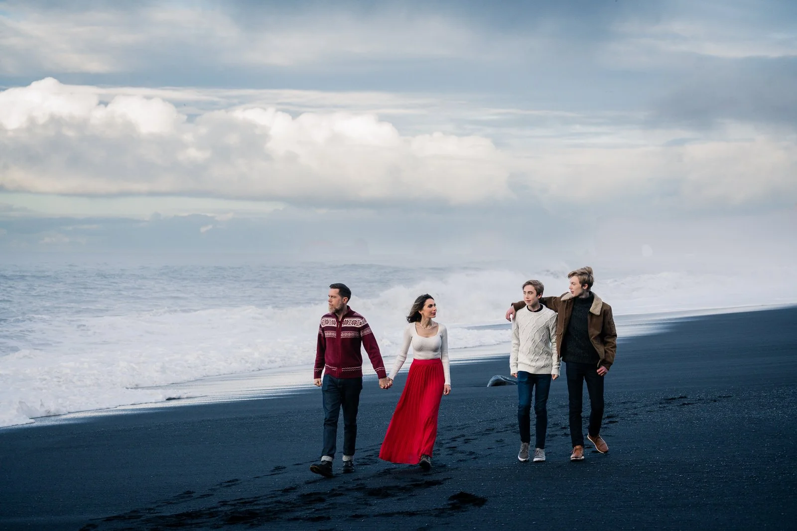 A Cinematic Family Session at Reynisfjara