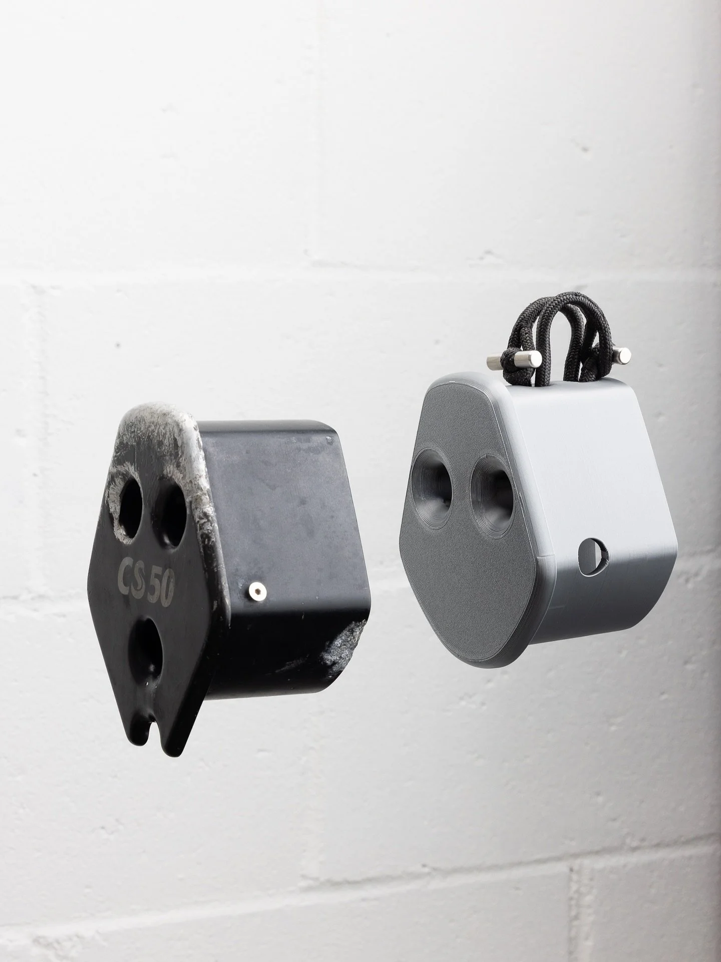 Club Swan 50 bow sprit fitting re-engineered for 2:1 tack lines and internally integrated bobstay.