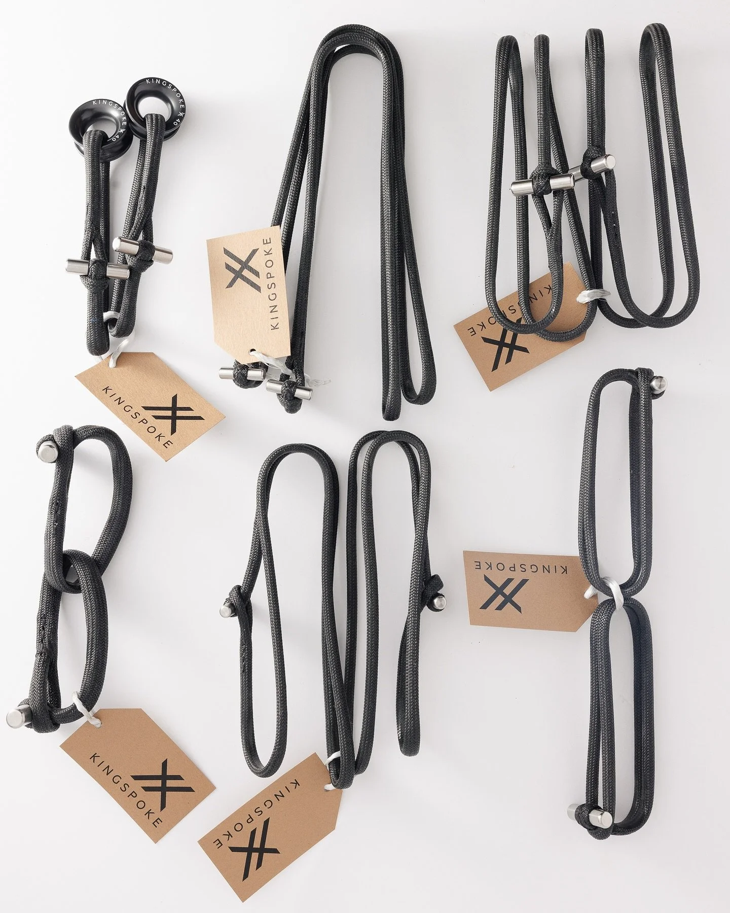 Series of replacement dog bones for a TP52 using @gottifredimaffioli Dyneema Chafe Cover