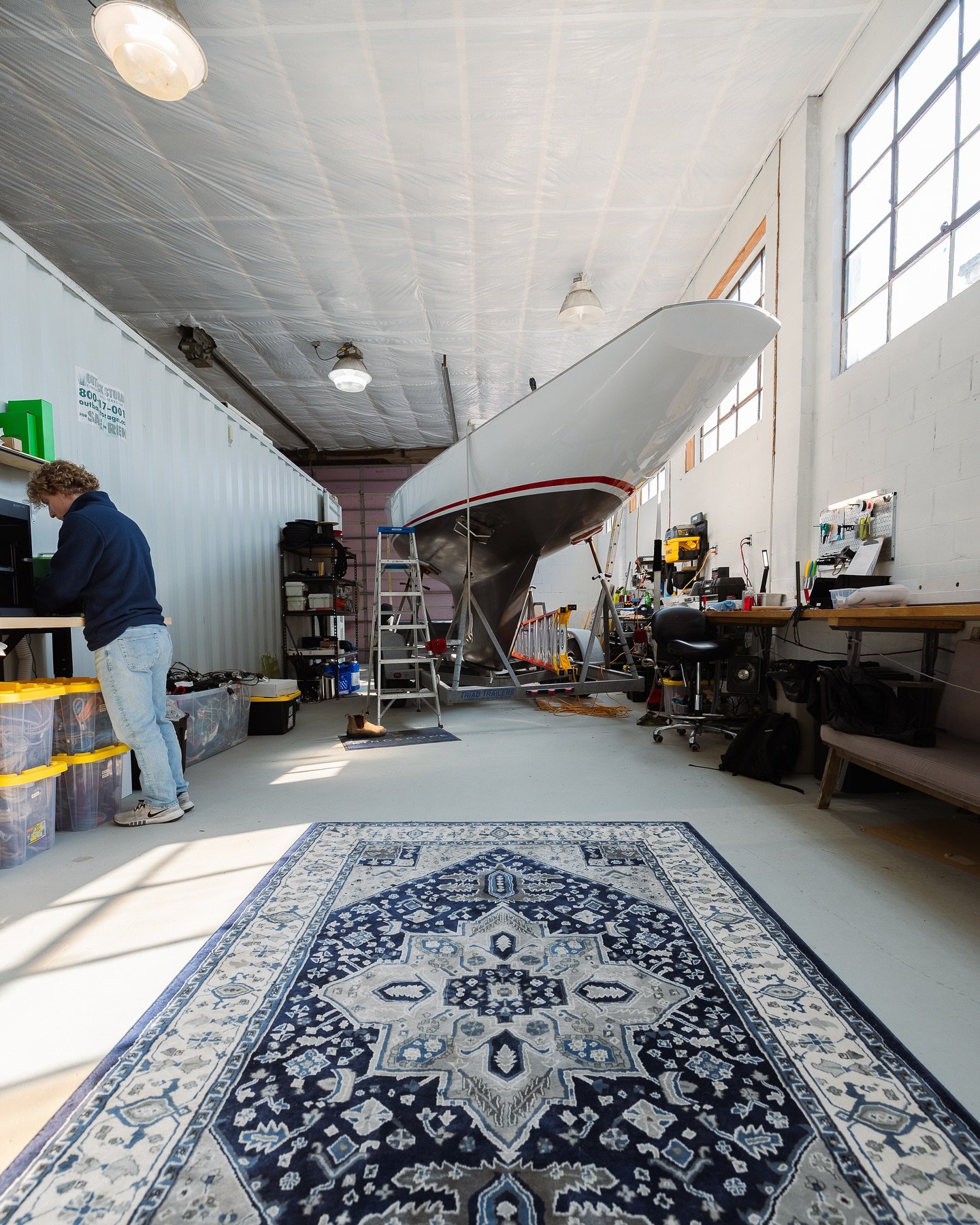 Made some room for a guest in the shop.