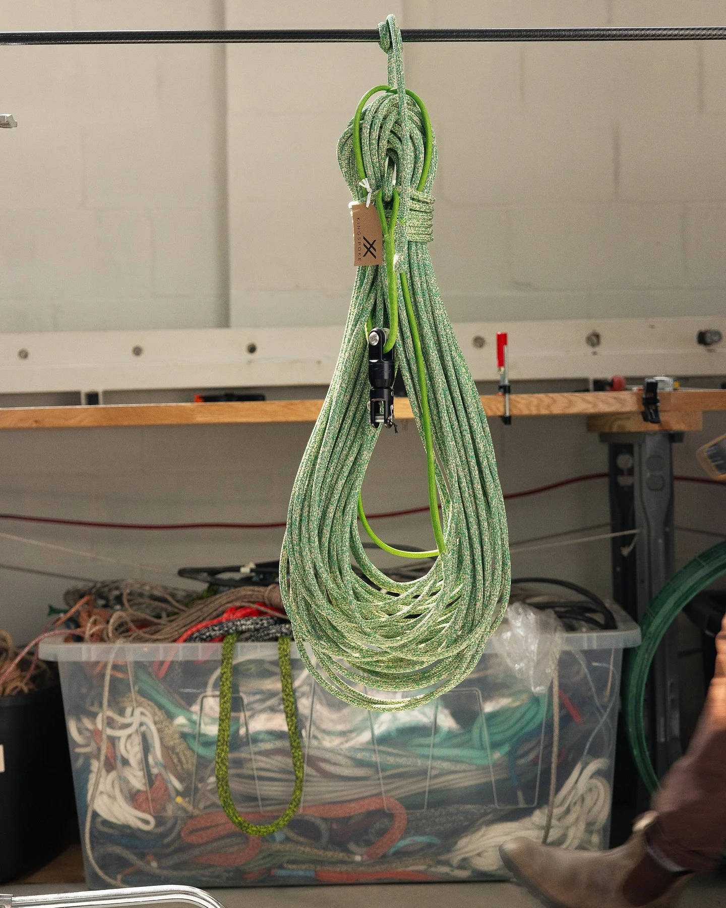 Code 0 2:1 halyard with KZ Racefurlers 2:1 head swivel.