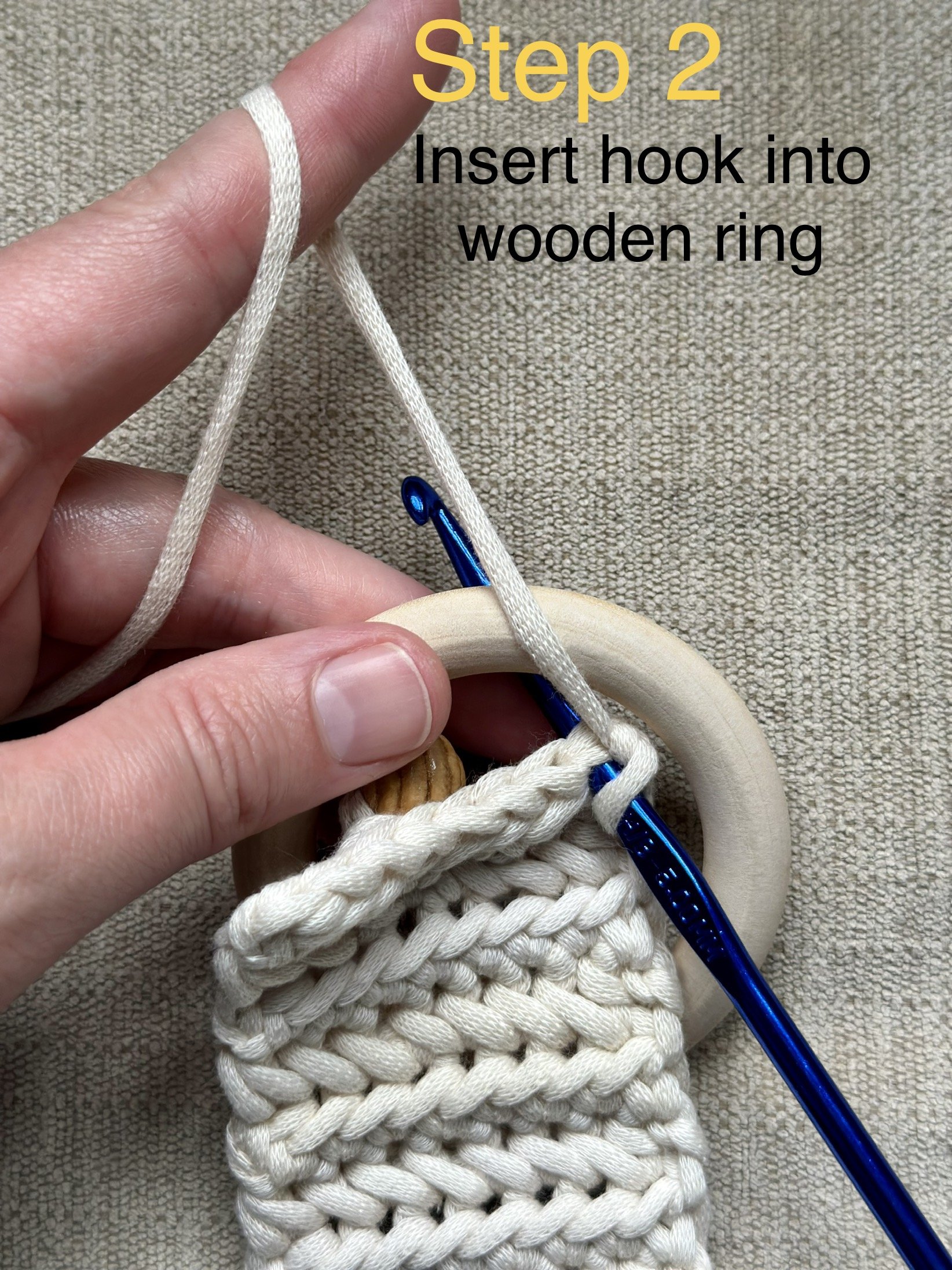 Crochet Modern Towel Ring — Day's Crochet & Knit