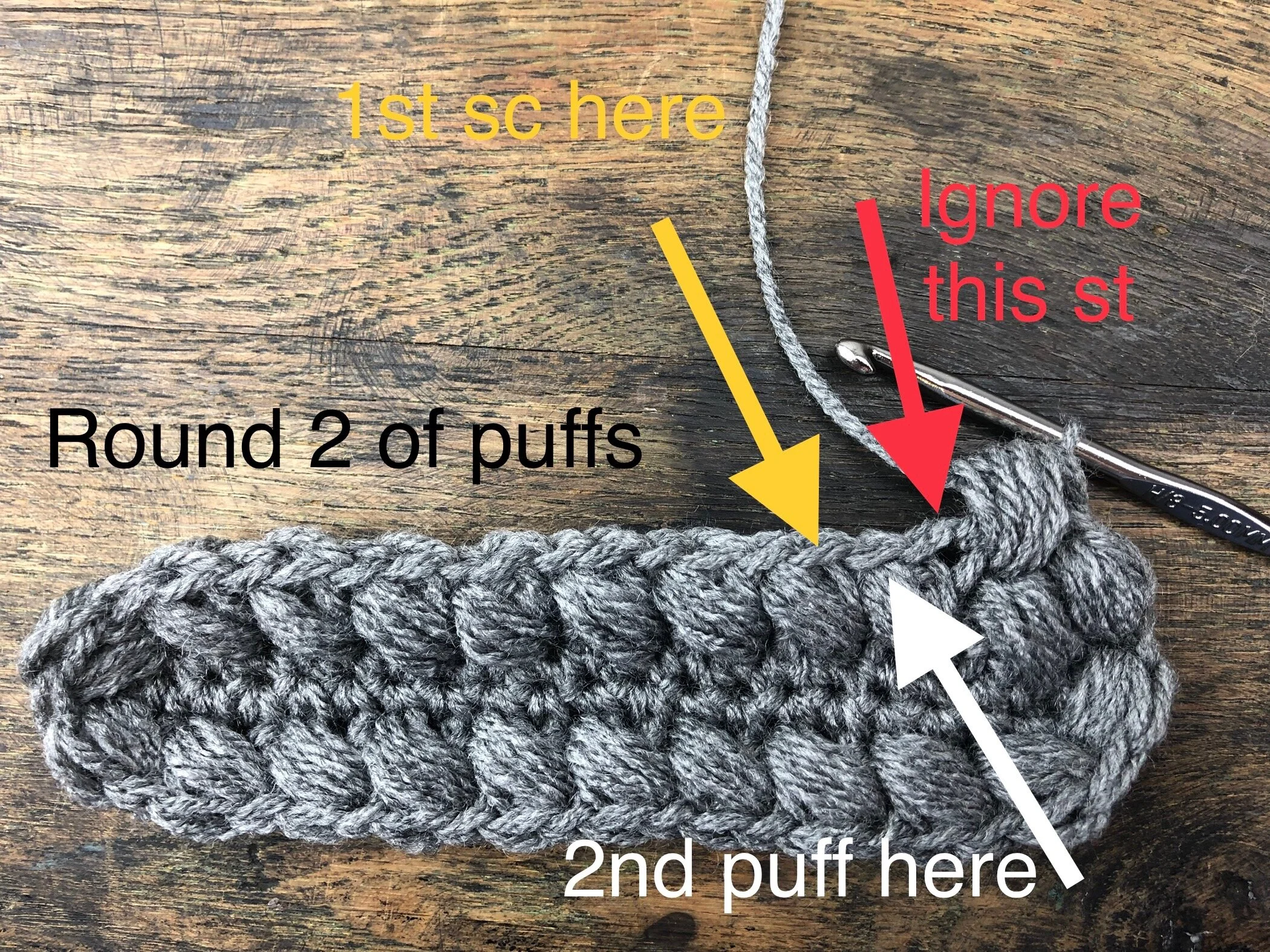 Crochet Puff Stitch Bag — Day's Crochet & Knit