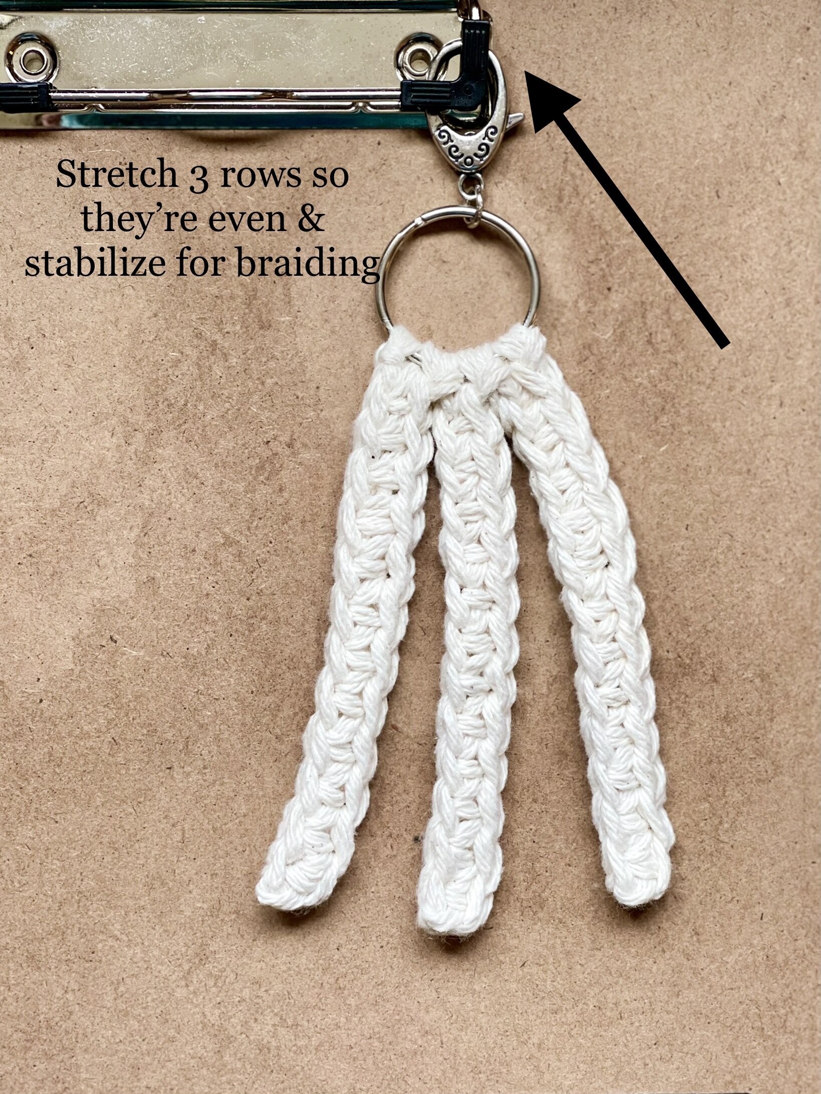 Macrame Keychain with Beads - Plants and What Knot