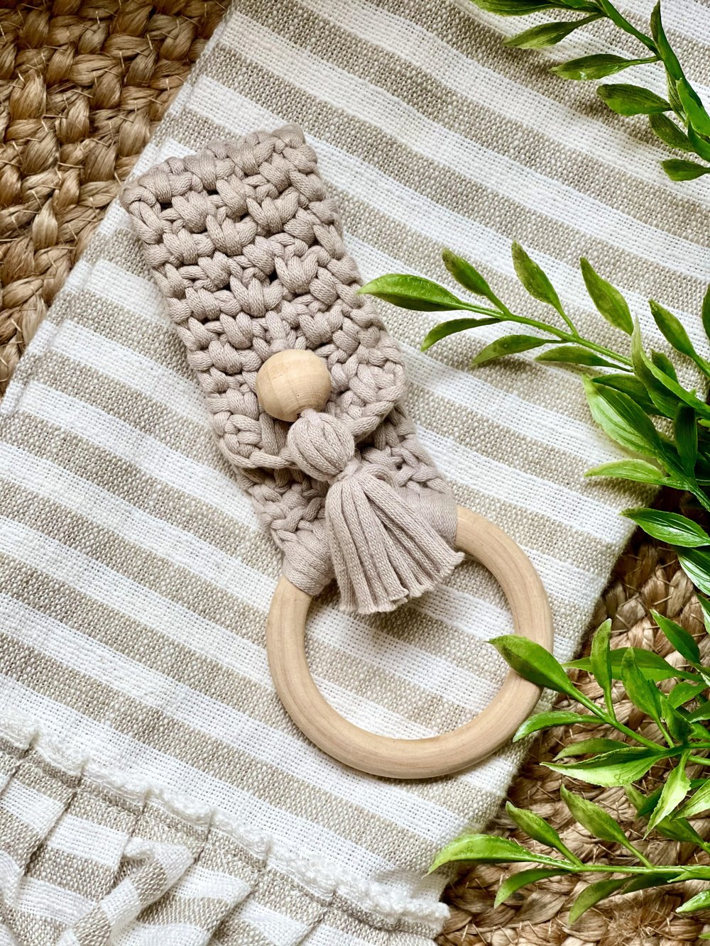 Crochet Modern Towel Ring — Day's Crochet & Knit