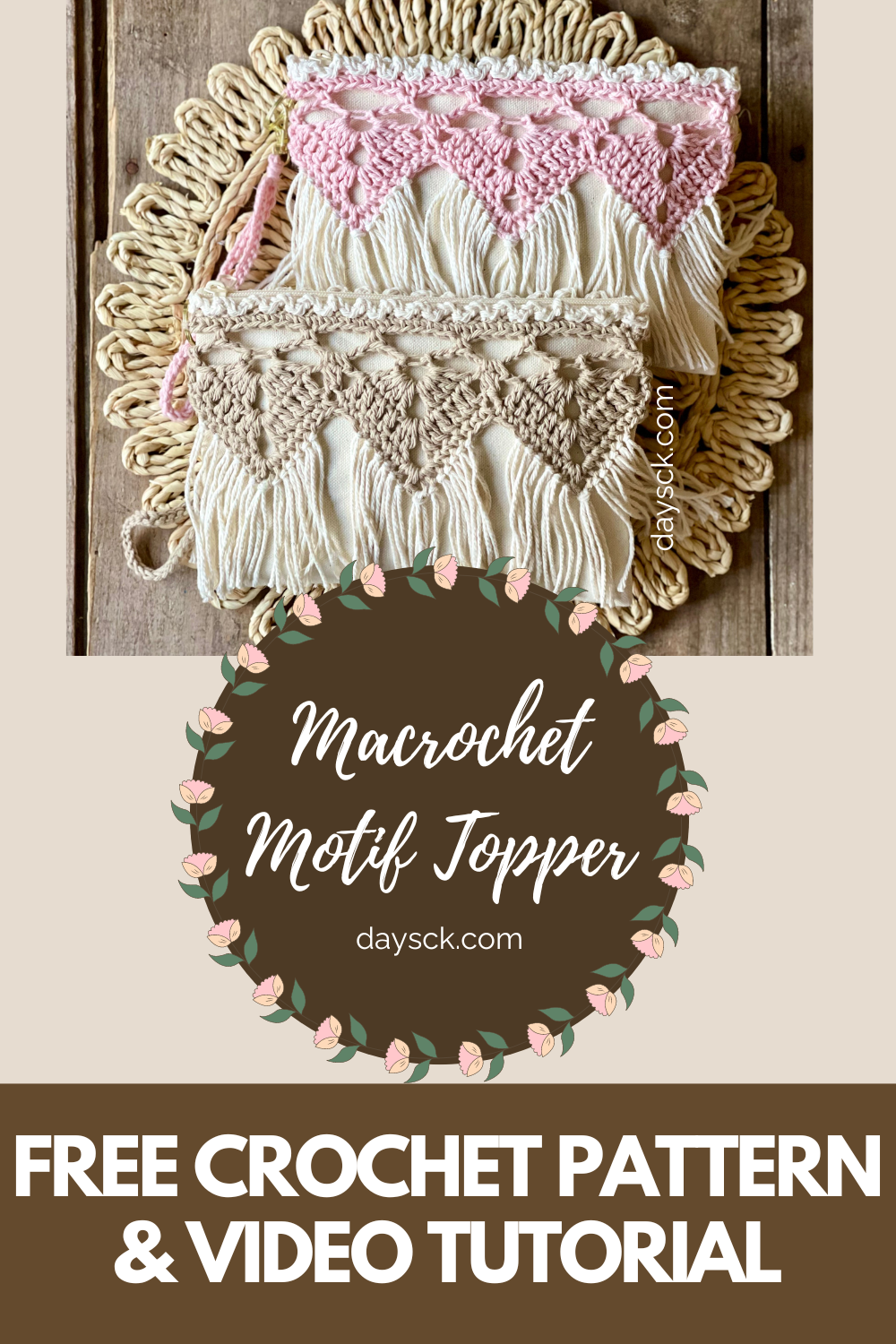 Easy Crochet Boho Wristlet