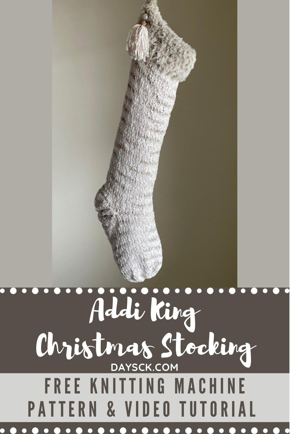 Addi King Christmas Stocking — Day's Crochet & Knit